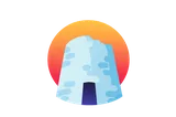 Emblema Còro con torre e tramonto